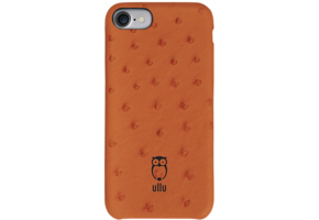 Ullu SnapOn Ostrich Leather Case For iPhone 7/8/SE - Tangerine