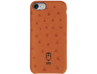 Ullu SnapOn Ostrich Leather Case For iPhone 7/8/SE - Tangerine