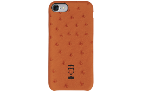 Ullu SnapOn Ostrich Leather Case For iPhone 7/8/SE - Tangerine