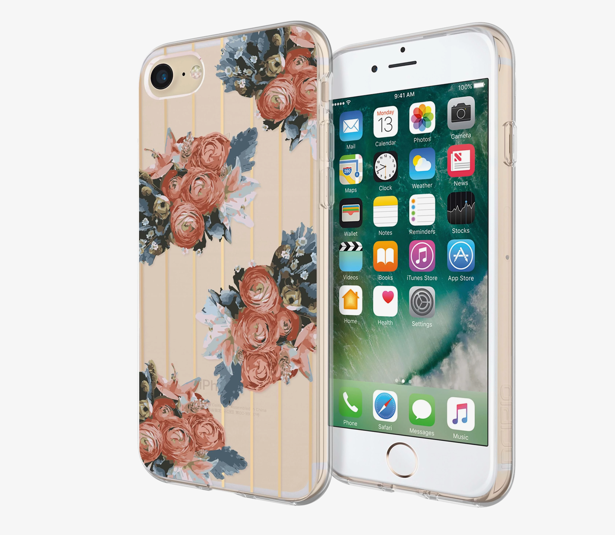 Incipio Design Series Case for iPhone 7/8/SE - Rustic Floral