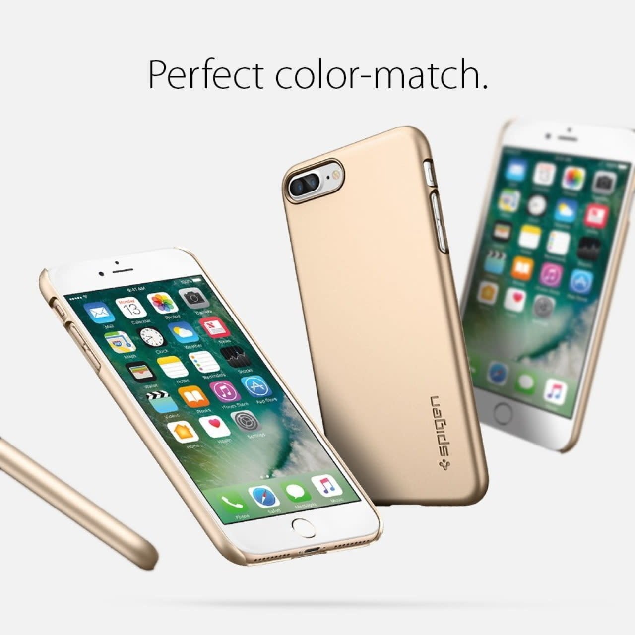 Spigen iPhone 7/8 Plus Case Thin Fit - Champagne Gold