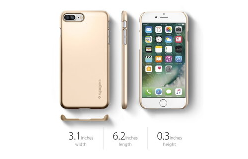 Spigen iPhone 7/8 Plus Case Thin Fit - Champagne Gold