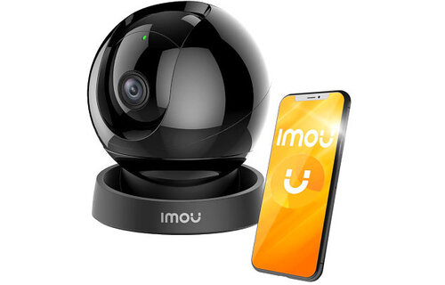 IMOU Rex 2D 5MP 3K Indoor WiFi Security Camera 360 Rotate Human Detection Smart Tracking Two Way Talk Night Vision Baby Monitor - Black