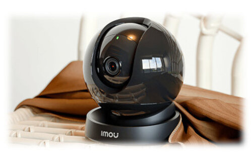 IMOU Rex 2D 5MP 3K Indoor WiFi Security Camera 360 Rotate Human Detection Smart Tracking Two Way Talk Night Vision Baby Monitor - Black