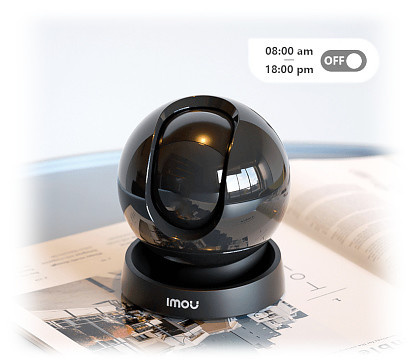 IMOU Rex 2D 5MP 3K Indoor WiFi Security Camera 360 Rotate Human Detection Smart Tracking Two Way Talk Night Vision Baby Monitor - Black