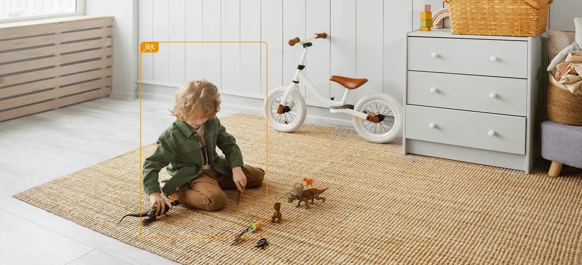 IMOU Rex 2D 5MP 3K Indoor WiFi Security Camera 360 Rotate Human Detection Smart Tracking Two Way Talk Night Vision Baby Monitor - Black