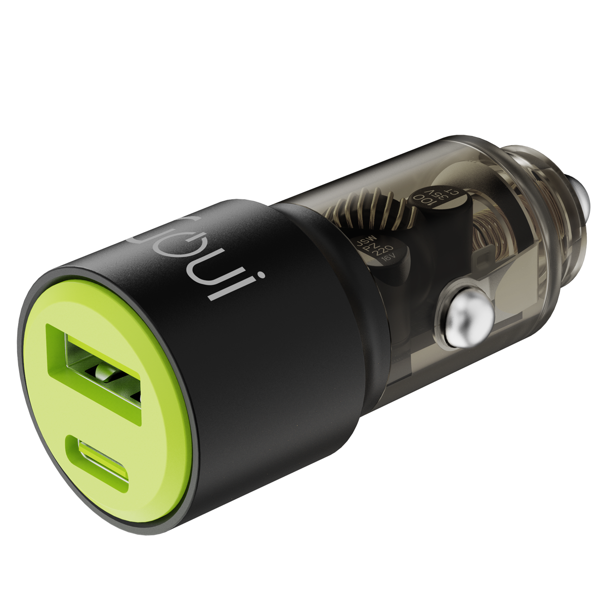 Goui Nano Transparent GEAR PD Car Charger 2 Prot 65W
