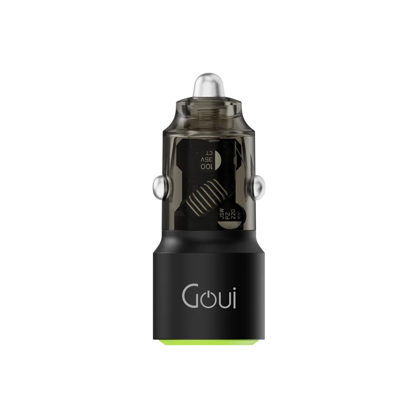 Goui Nano Transparent GEAR PD Car Charger 2 Prot 65W