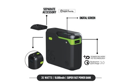 Goui Titan with Apple Finde My Super Fast 35W PD Power Bank 10,000mAh