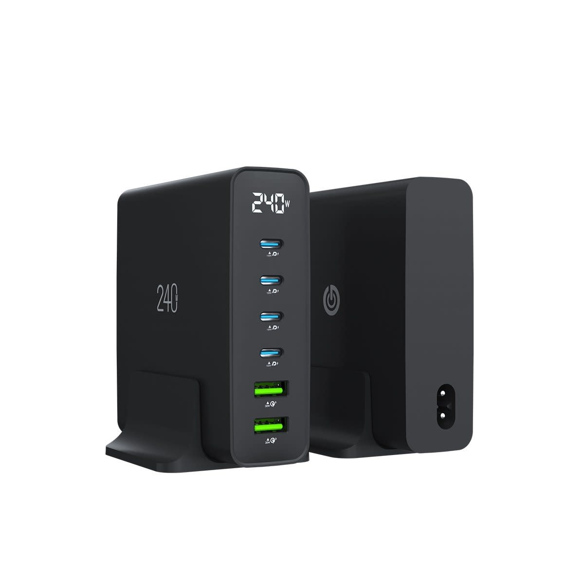 Goui GAN 6-Port Desktop Charger 240W - Black