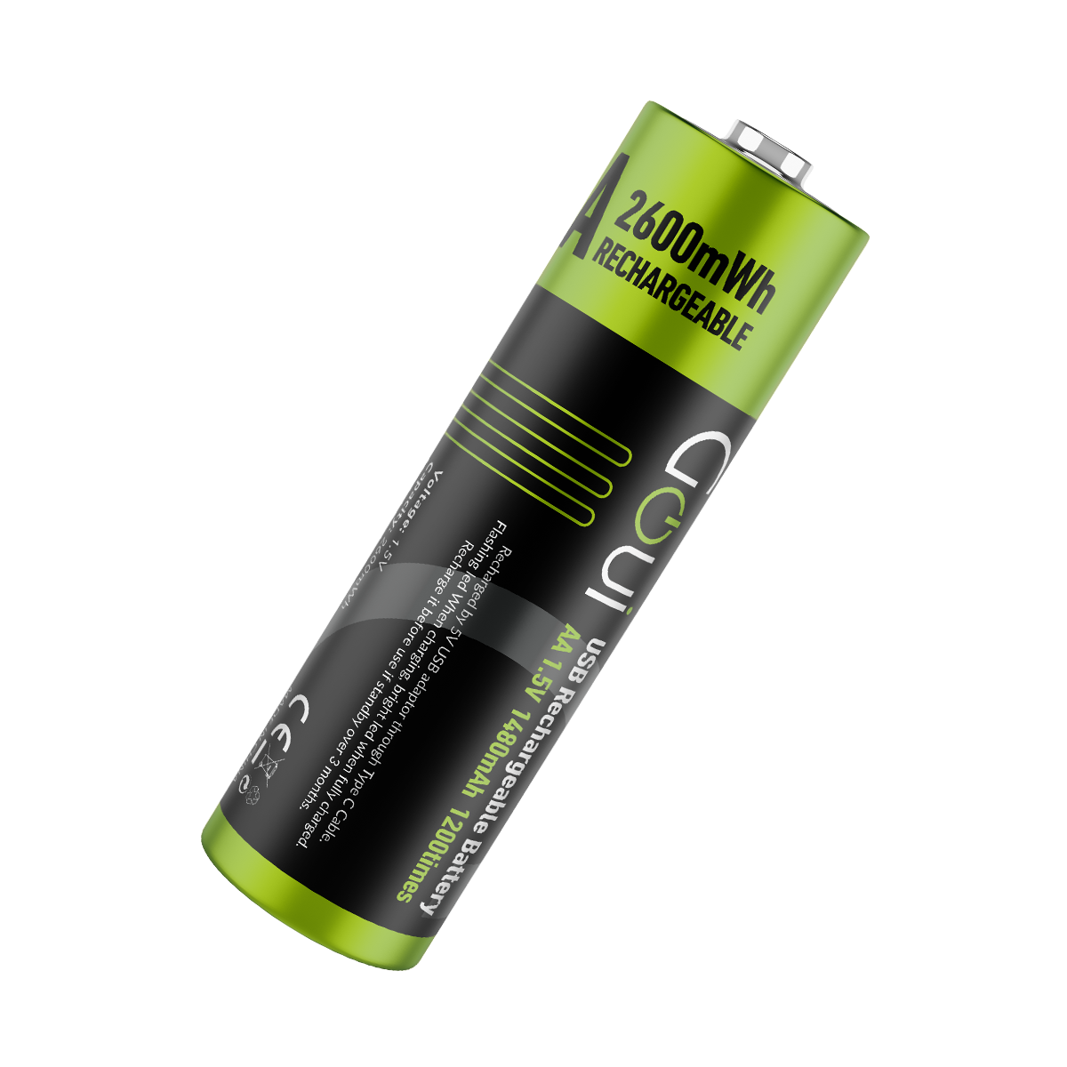 Goui Rechargeable AA Battery 2Pack