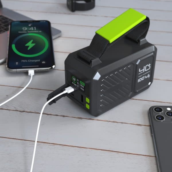 Goui Beast 100W Power Station Fast Charging with LED Flash Light 40K - Black