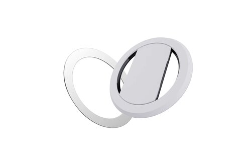 Ohsnap Super thin KickStand Smart Grip with Magnetic Mountable MagSafe Ring - White/Black