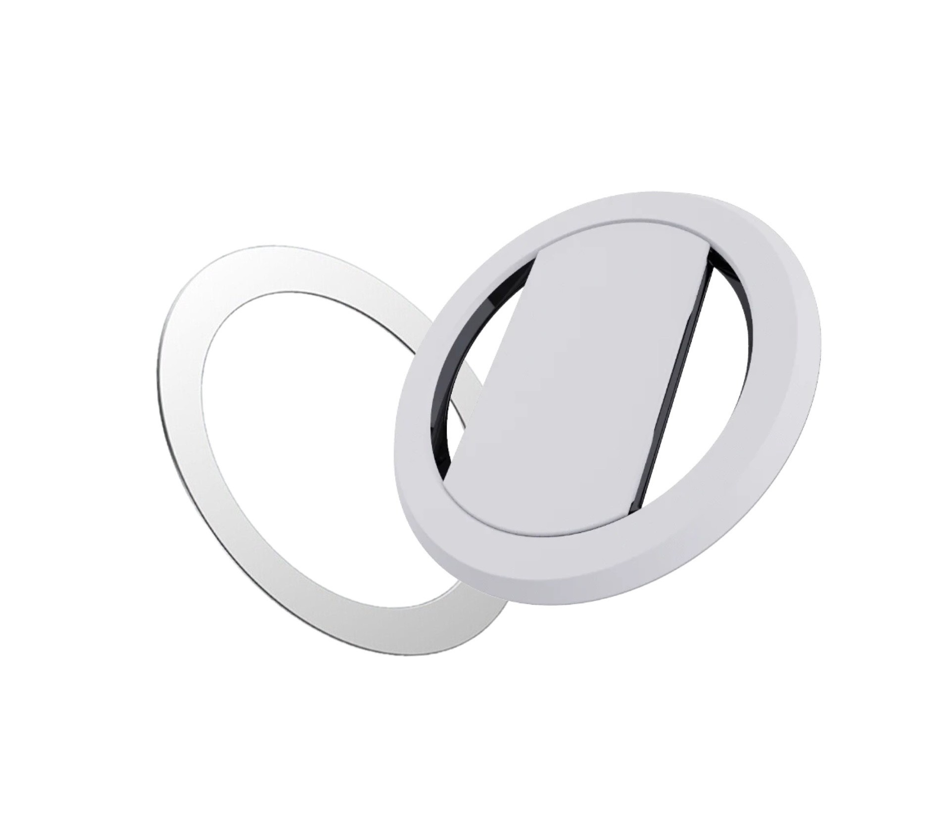 Ohsnap Super thin KickStand Smart Grip with Magnetic Mountable MagSafe Ring - White/Black