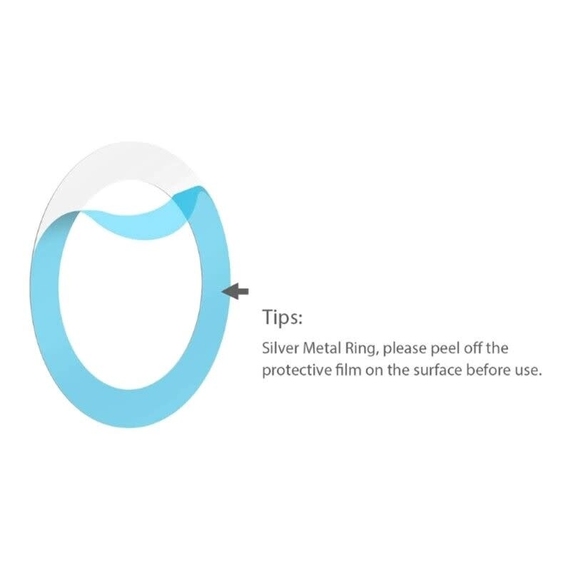 Ohsnap Super thin KickStand Smart Grip with Magnetic Mountable MagSafe Ring - black