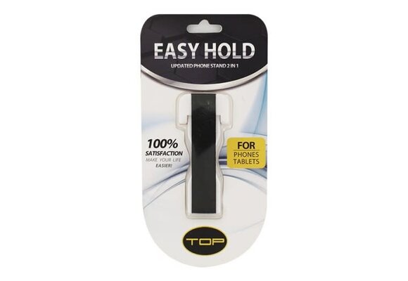 Easy Hold Finger Grip and Stand For Phone - White