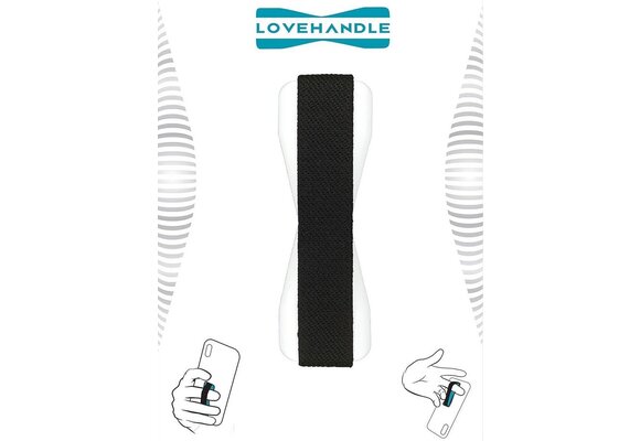 Love Handle Universal Finger Strap Grip for Phone - White