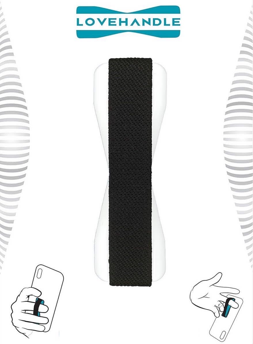Love Handle Universal Finger Strap Grip for Phone - White