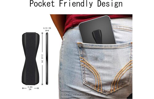 Love Handle Universal Finger Strap Grip for Phone - White