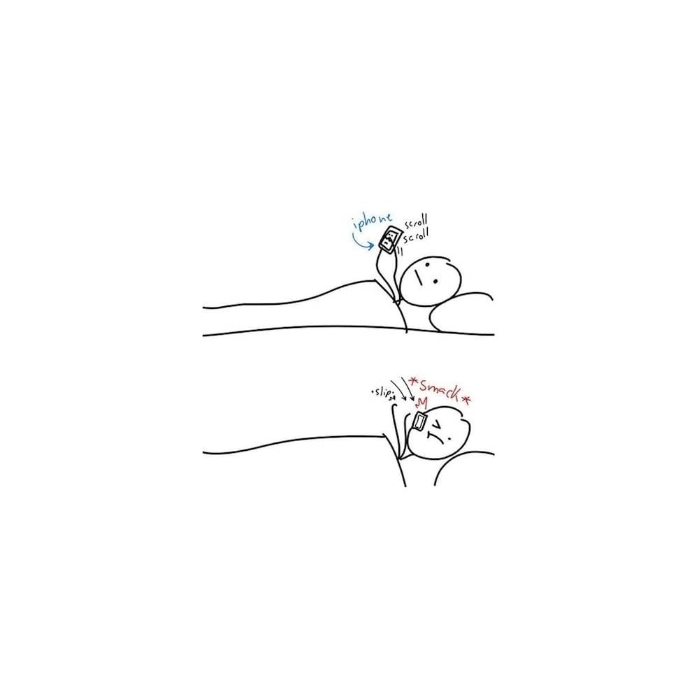 Love Handle Universal Finger Strap Grip for Phone - Gray White