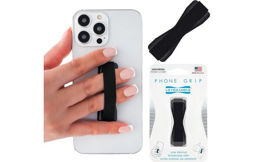 Love Handle Universal Finger Strap Grip for Phone - Red