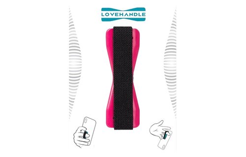 Love Handle Universal Finger Strap Grip for Phone - Pink
