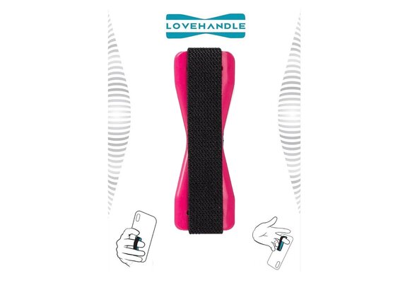 Love Handle Universal Finger Strap Grip for Phone - Pink