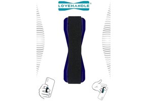 Love Handle Universal Finger Strap Grip for Phone - Blue