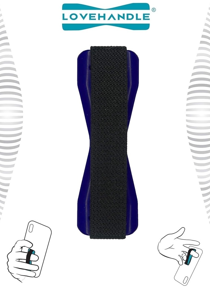 Love Handle Universal Finger Strap Grip for Phone - Blue