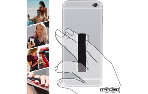 Love Handle Universal Finger Strap Grip for Phone - Blue