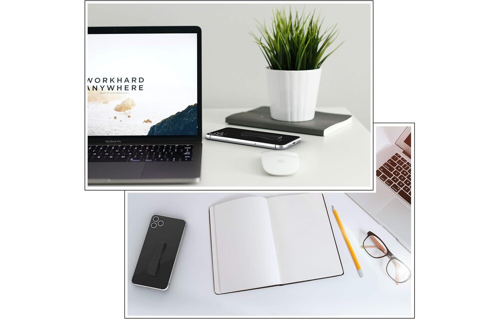 Love Handle Universal Finger Strap Grip for Phone - Blue