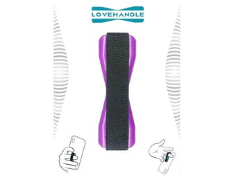 Love Handle Universal Finger Strap Grip for Phone - Purple