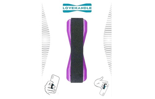 Love Handle Universal Finger Strap Grip for Phone - Purple