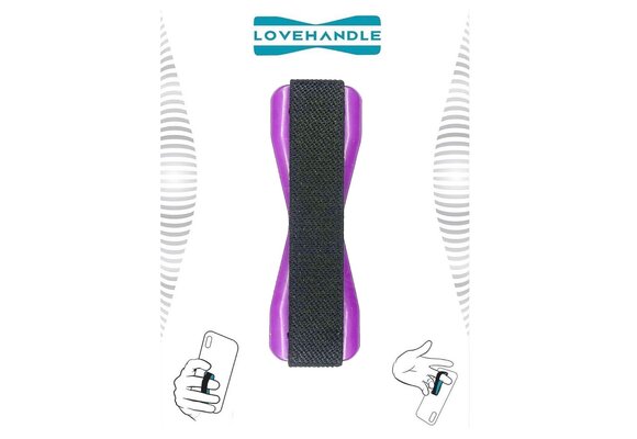 Love Handle Universal Finger Strap Grip for Phone - Purple