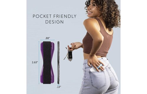 Love Handle Universal Finger Strap Grip for Phone - Purple
