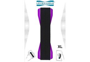 Love Handle Universal Finger Strap Grip for Most Tablets and Phone XL - Purple