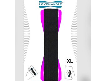 Love Handle Universal Finger Strap Grip for Most Tablets and Phone XL  - Pink