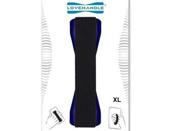 Love Handle Universal Finger Strap Grip for Most Tablets and Phone XL - Blue