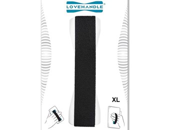 Love Handle Universal Finger Strap Grip for Most Tablets and Phone XL  - White