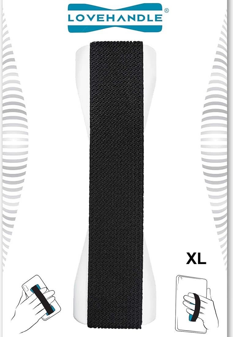 Love Handle Universal Finger Strap Grip for Most Tablets and Phone XL  - White