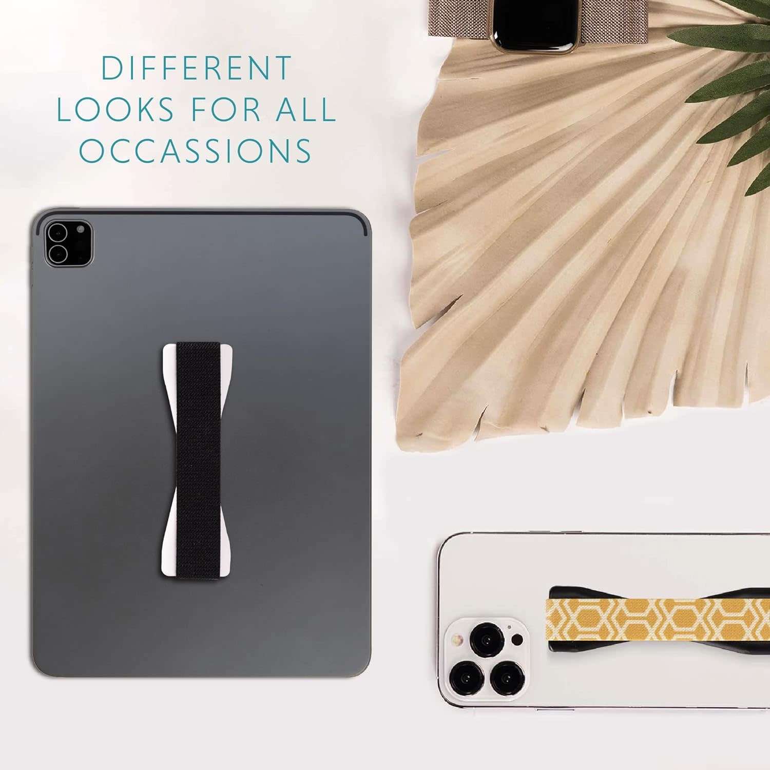 Love Handle Universal Finger Strap Grip for Most Tablets and Phone XL  - White