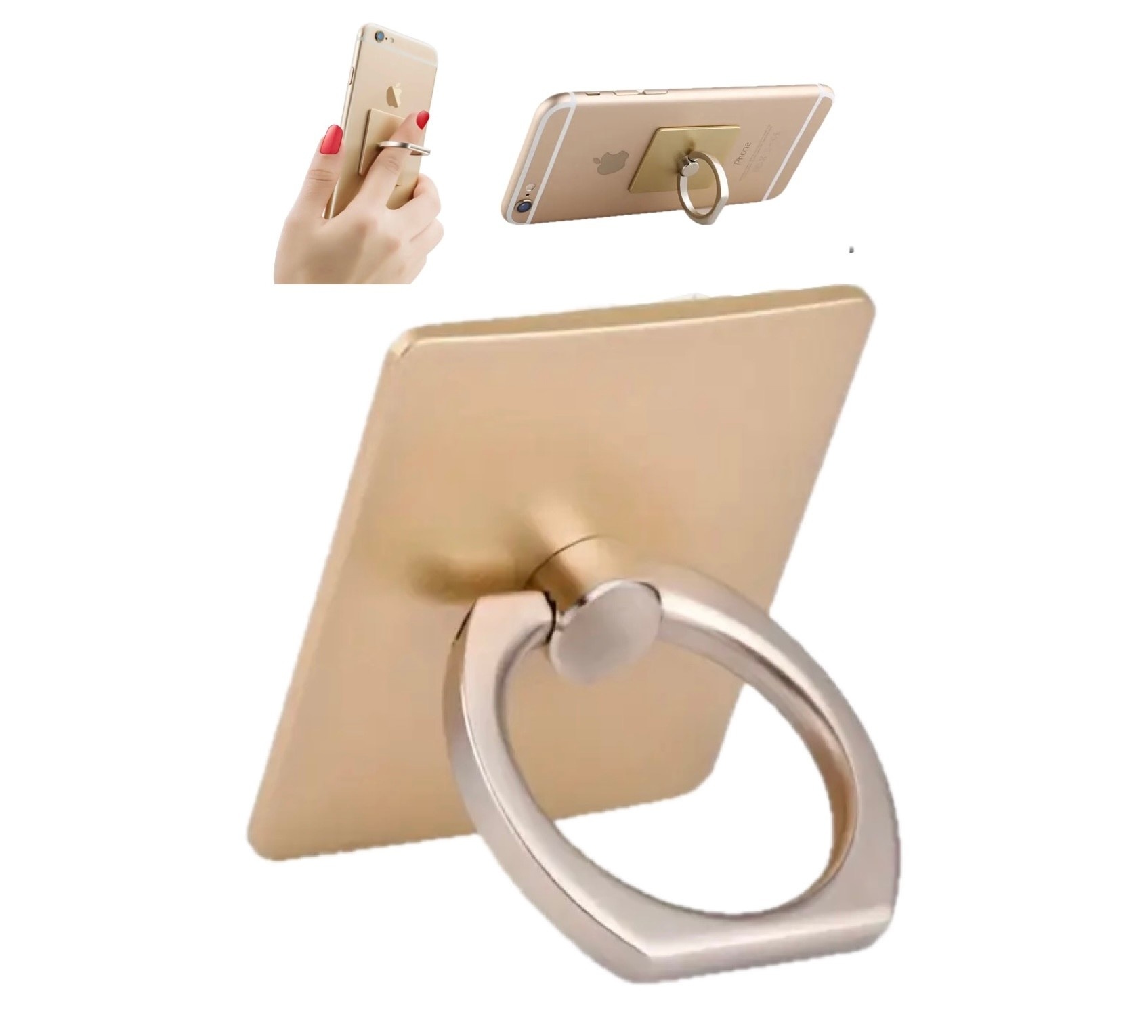 Moble Phone iRing 360 Rotate Stand - Gold
