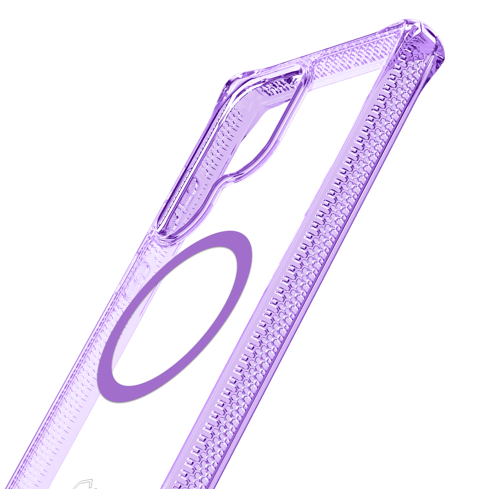 ITSKINS Hybrid R Clear MagSafe Case for Samsung Galaxy S25 Ultra - Light Purple /Transparent