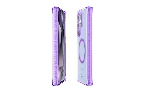 ITSKINS Hybrid R Clear MagSafe Case for Samsung Galaxy S25 Ultra - Light Purple /Transparent