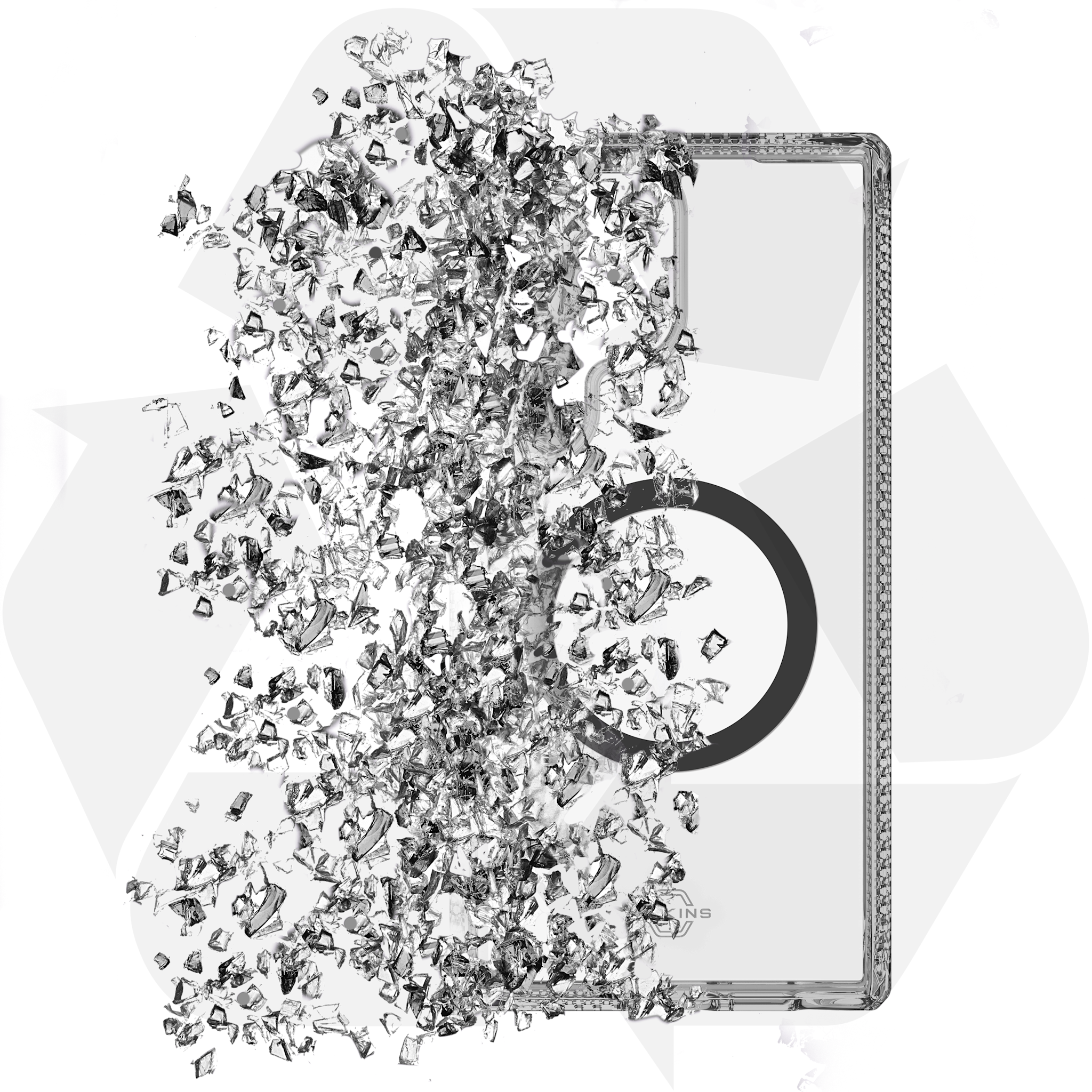 ITSKINS Hybrid R Clear MagSafe Case for Samsung Galaxy S25 Ultra - Smoke