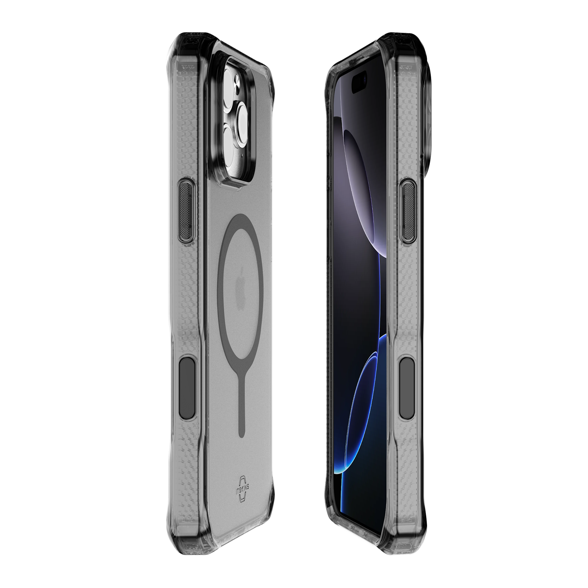 ITSKINS Hybrid R Vapor Touch MagSafe Case for iPhone 16 Pro - Smoke