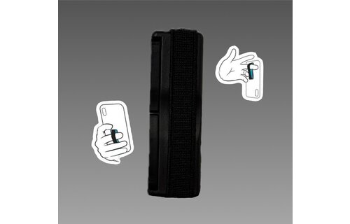 Sling Grip Strap with Stand for Mobile Phone  - Black