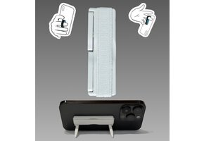 Sling Grip Strap with Stand for Mobile Phone  - White