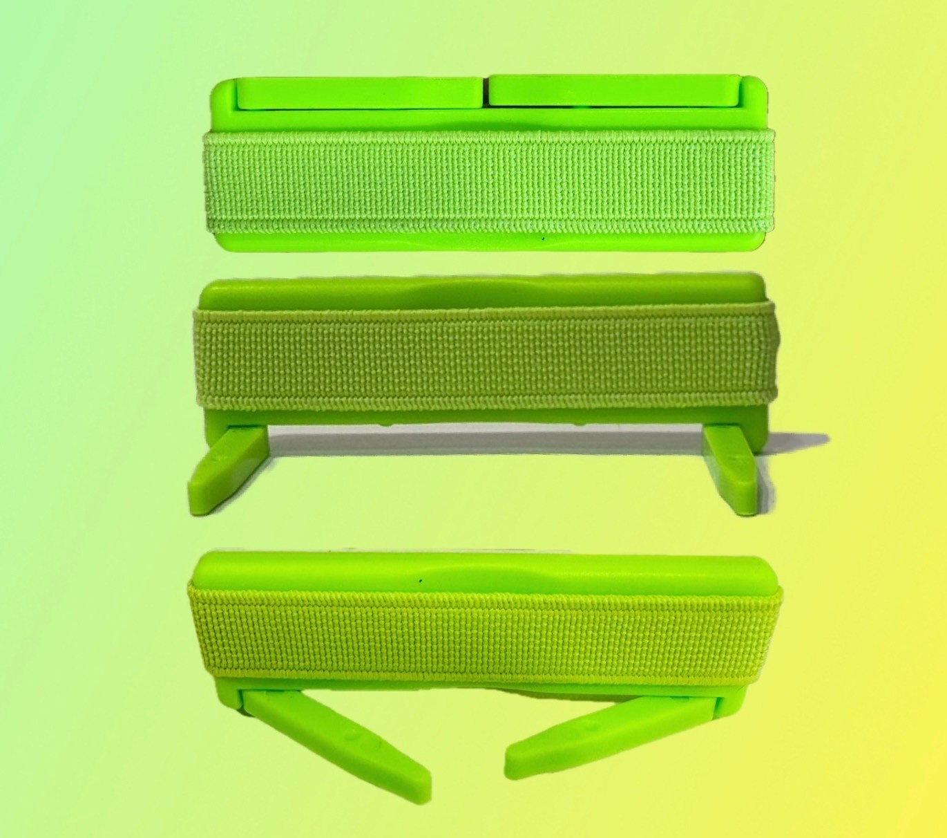 Sling Grip Strap with Stand for Mobile Phone  - Green