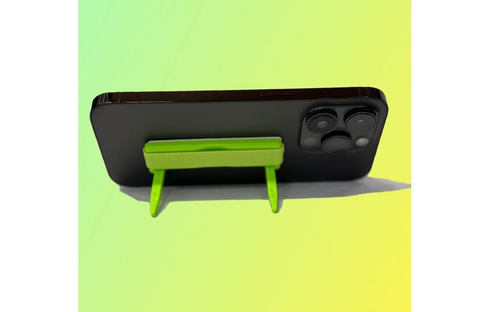Sling Grip Strap with Stand for Mobile Phone - Green